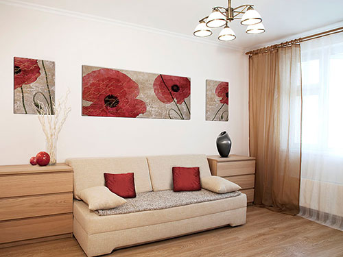 Living apartament amenajat cu bun gust